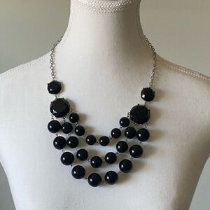 Layered Beaded Statement Necklace
